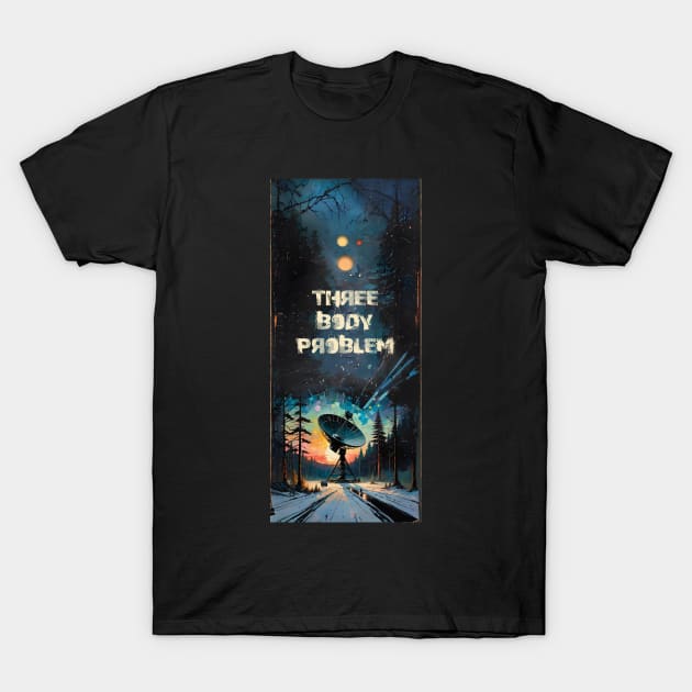 Three body problem T-Shirt by orange-teal